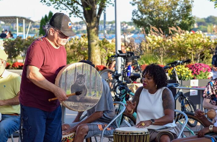 Drumming on the Riverfront